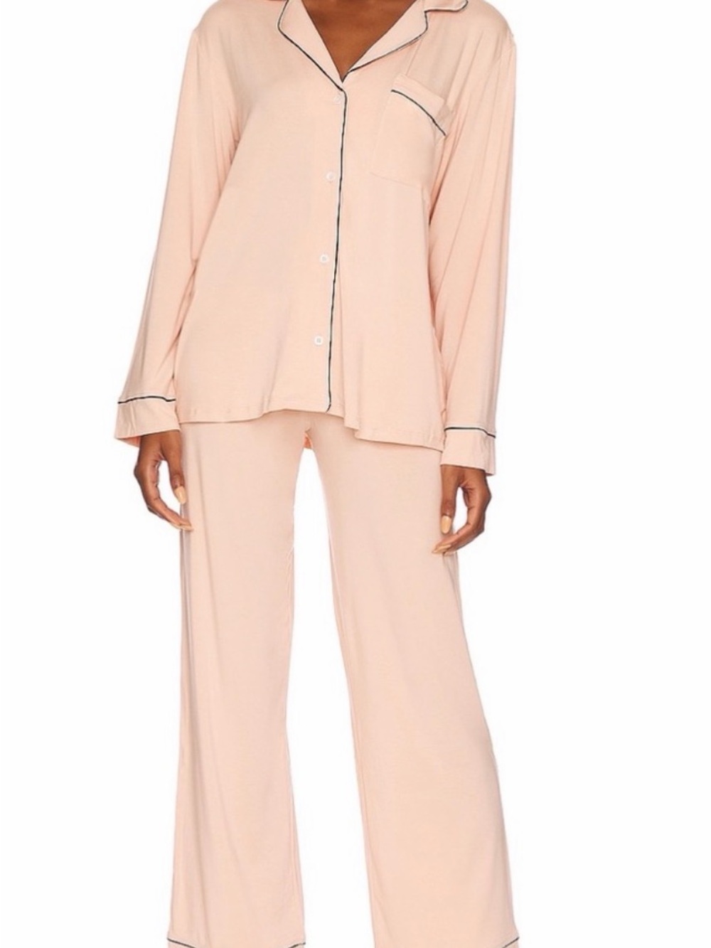 EBERJEY Gisele stretch-Tencel Modal Womens Long-Sleeve Pajama Set Medium